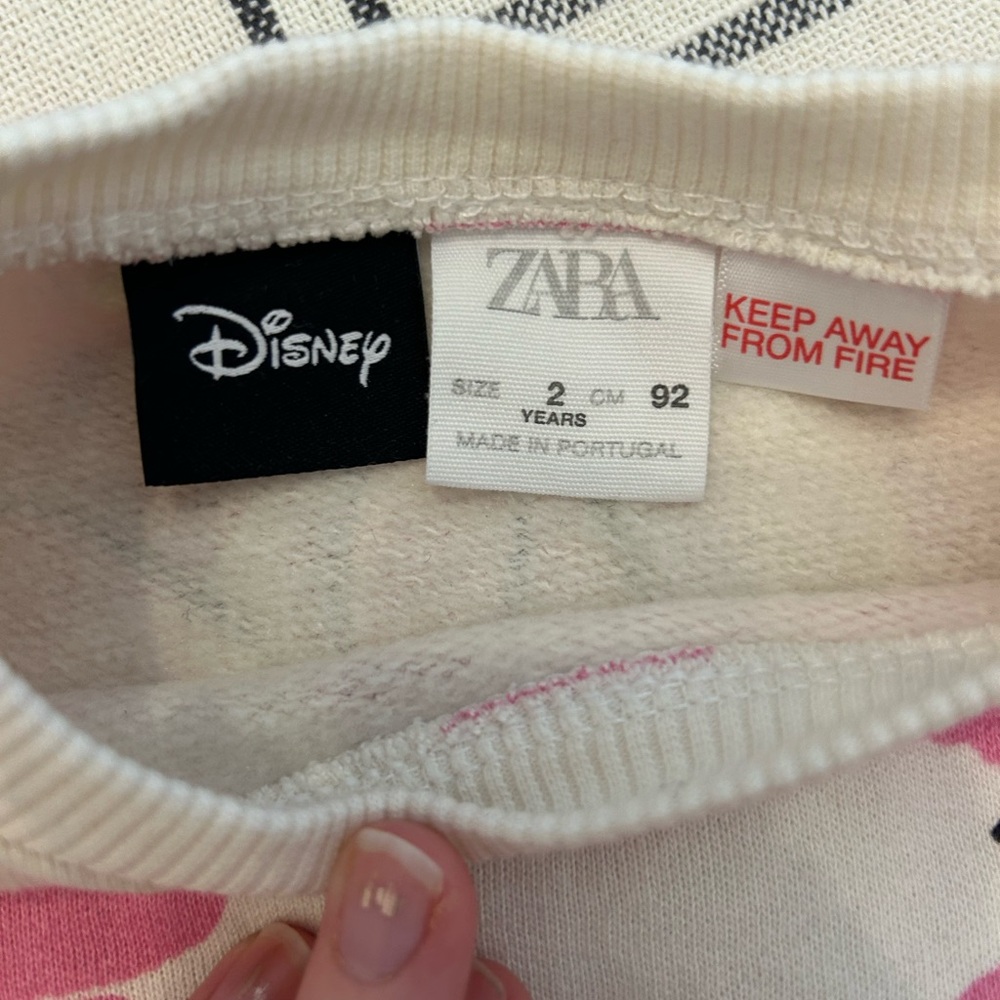 Zara Disney Minnie Mouse Matching Set Sweatshirt and Leggings Toddlers Girls 2T - Picture 7 of 8